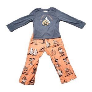 Nite Nite Munki Munki  Toddler Pajama Set Snoopy Halloween 4T
